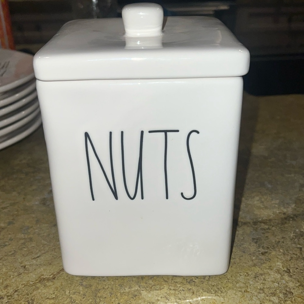 Rae Dunn nuts canister